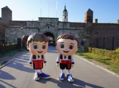 Maskote Ekspa 2027. oživele duh igre na lokacijama širom Srbije