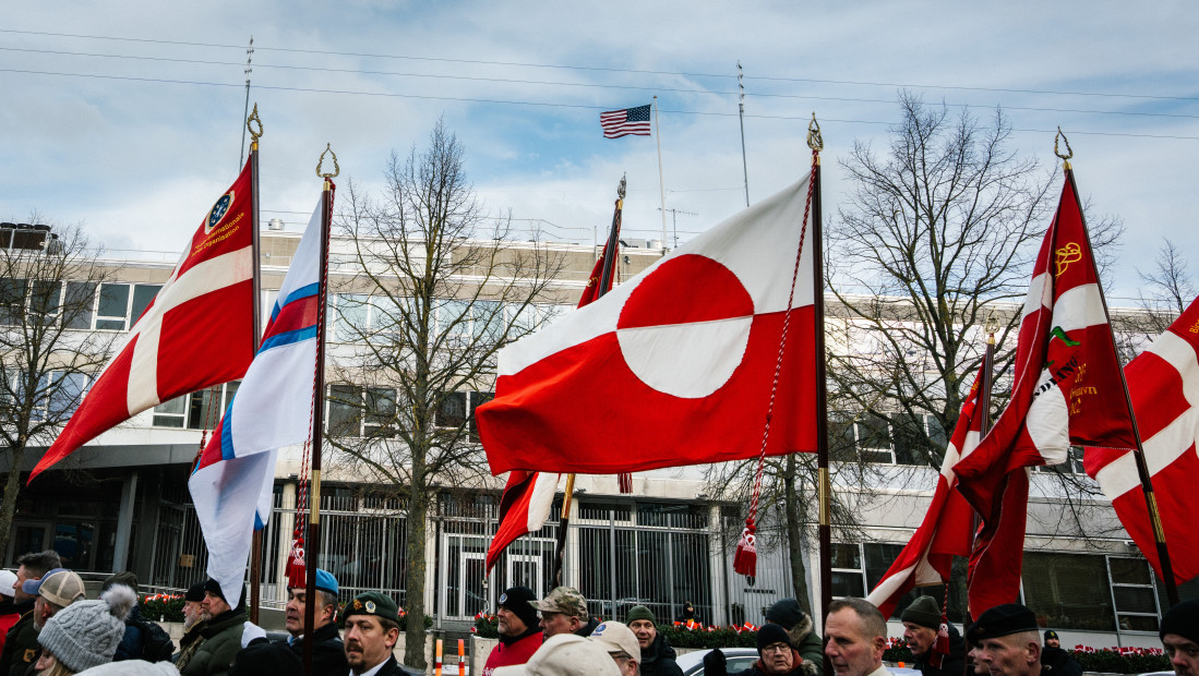 Protest danskih veterana ispred američke ambasade