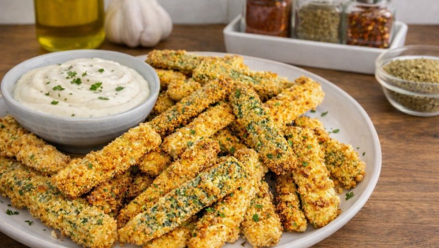 HRSKAVE POHOVANE TIKVICE SA KREMASTIM SOSOM: Hrskavo, mirisno i neodoljivo — prija u svako doba dana!