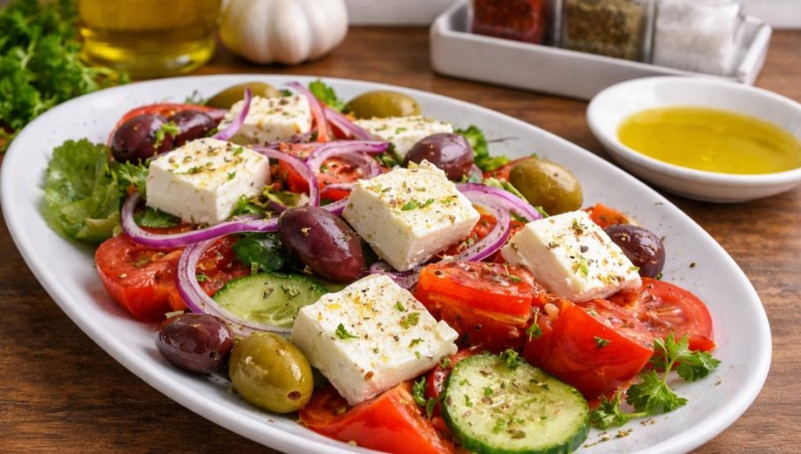 KLASIČNA GRČKA SALATA: Sveža, lagana i puna mediteranskih ukusa