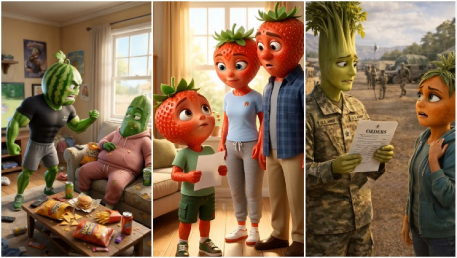 Rijaliti video sadržaji voća i povrća na TikToku