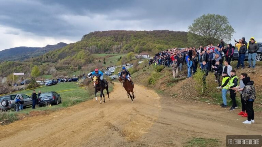 Trka konja na brdu iznad Brodareva